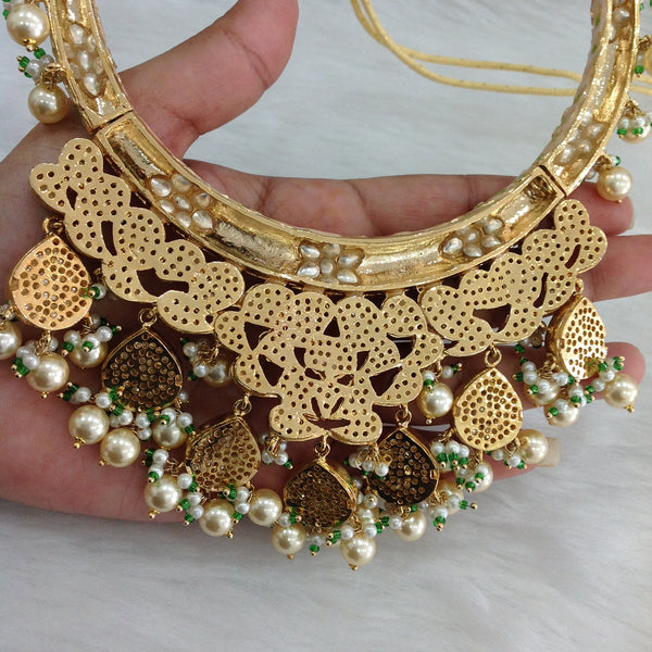 Marvellous Beautiful Meenakari With Kundan Choker Necklace Set