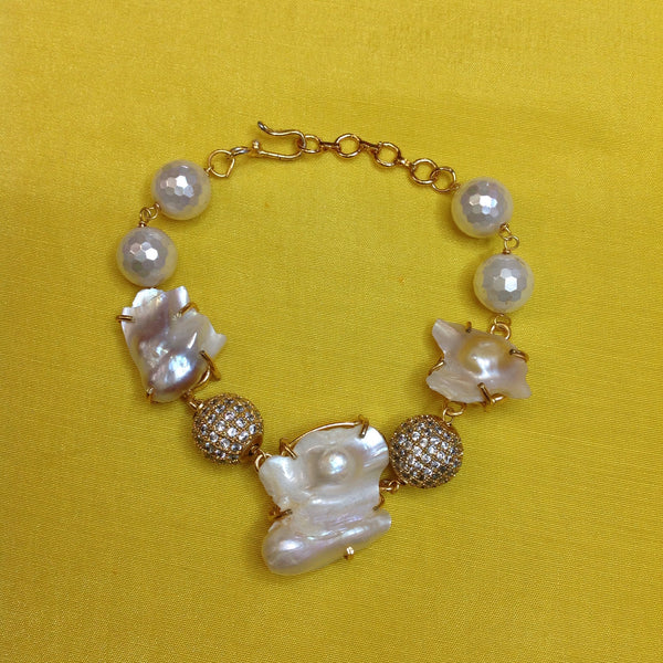 Glorious Baroque Pearls Bracelet