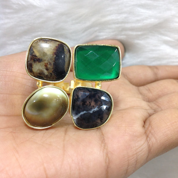 Green with Shades of Brown Ring
