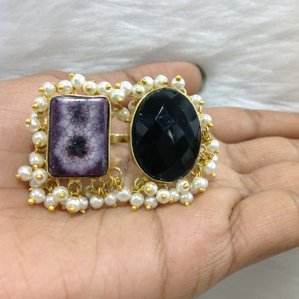 Black Gemstone Ring