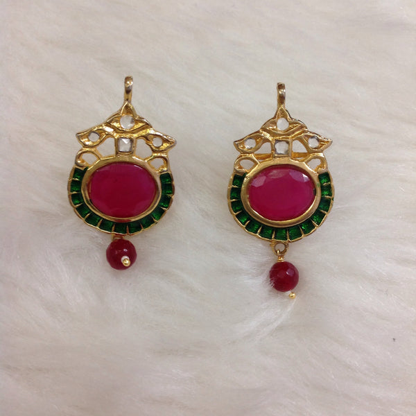Ravishing Red and Green Pendant Necklace Set