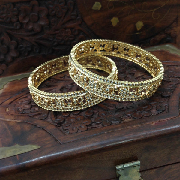 Golden and Cubic Zirconia Bangles