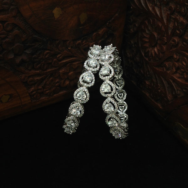 Royal Hearts of Crystals Bangles