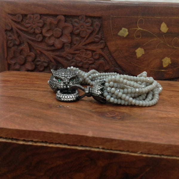 Glorious Grey Crystal Bracelet