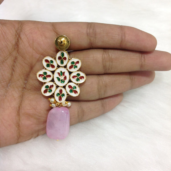 Princess Pastel Pink Kundan Necklace