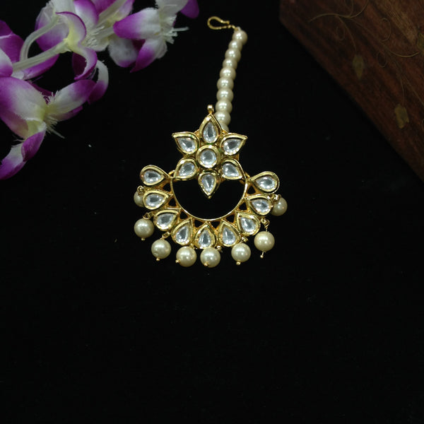 Gold Pearls MaangTikka