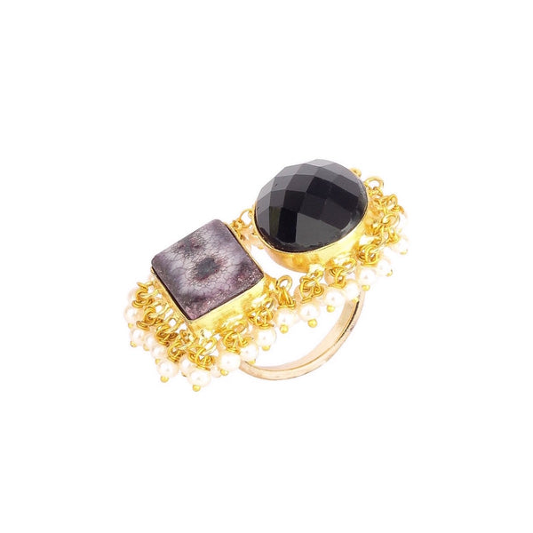Black Gemstone Ring