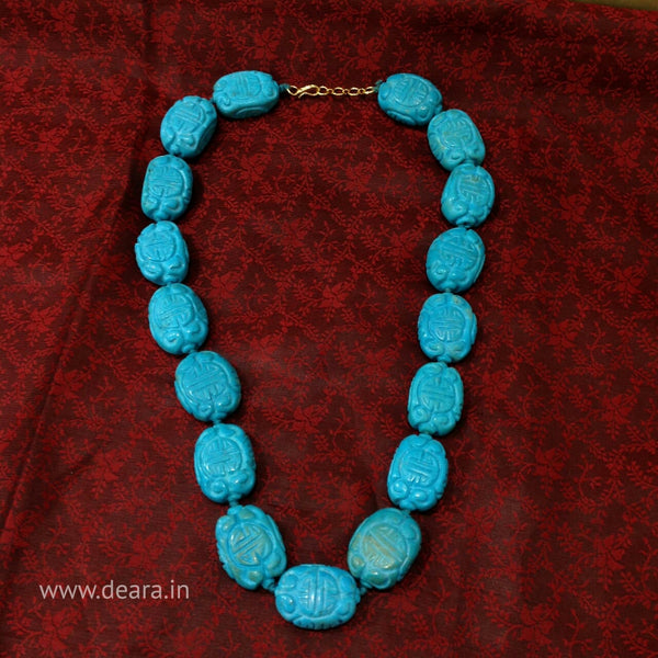 Turquoise Blue Stone Necklace