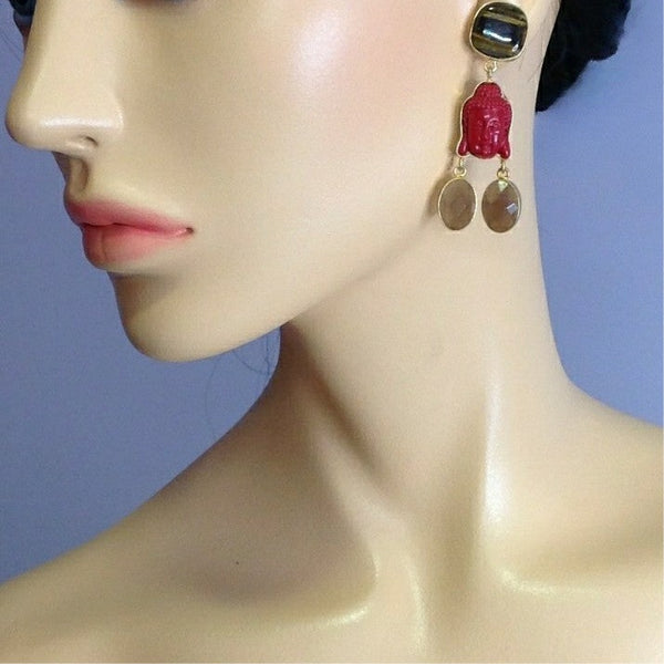 Buddha in Zen Drop Earrings